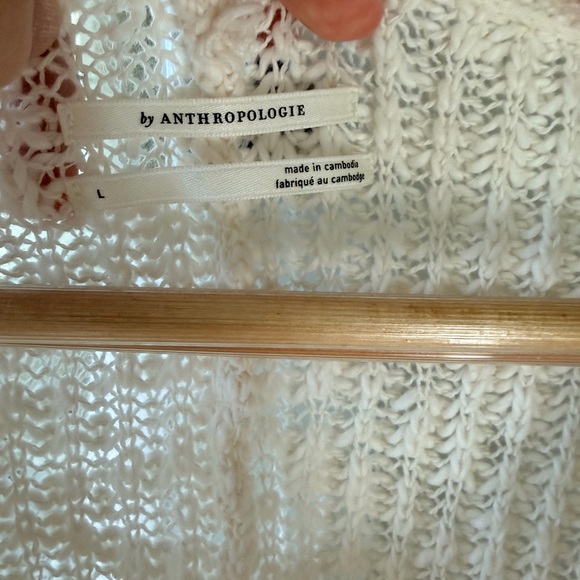 Anthropologie Cream Open Sweater - Picture 5 of 6
